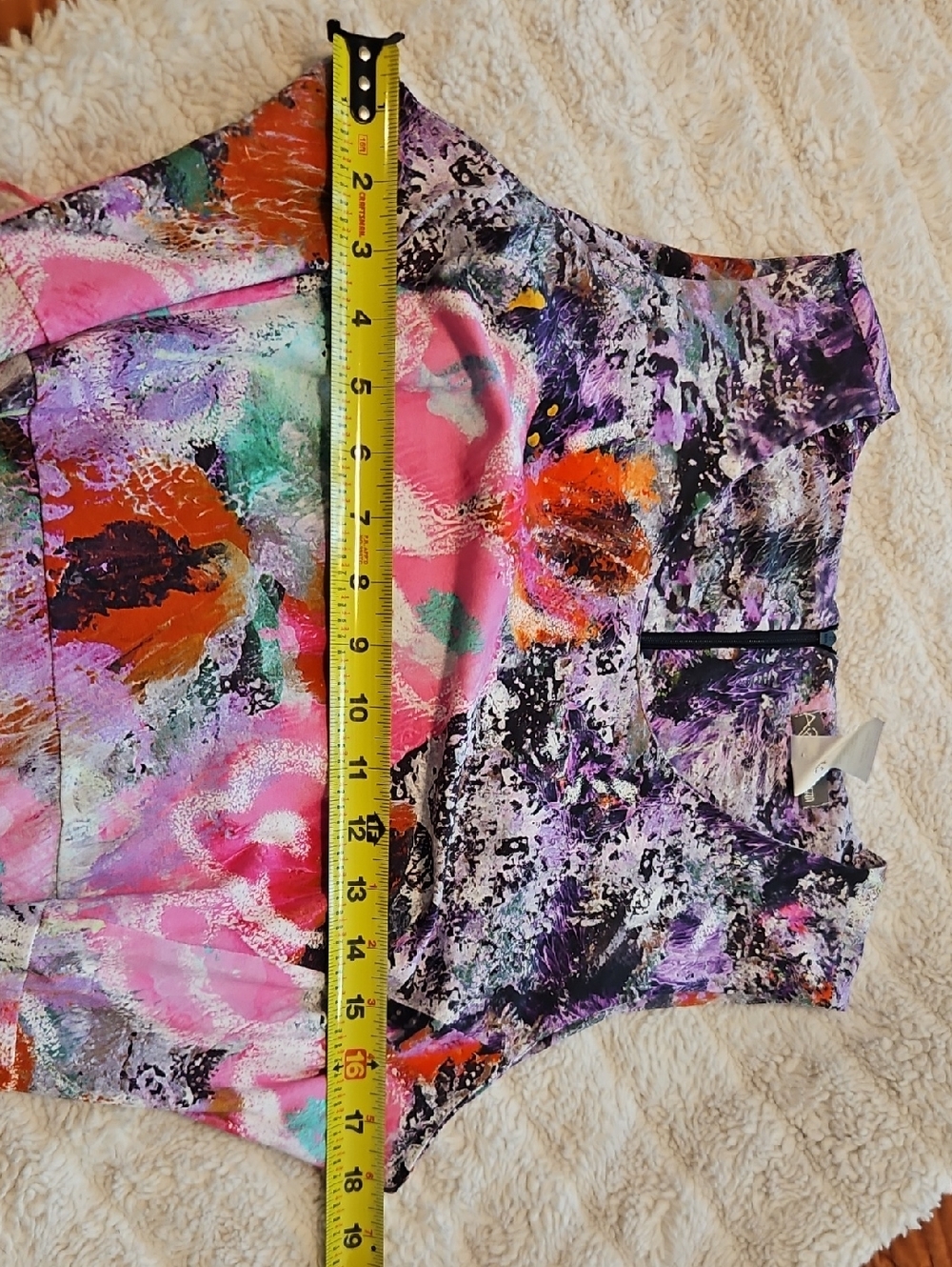 Art Simply Floral Graffiti Paint Dress, Size Large (US 12-14) - Picture 5 of 5